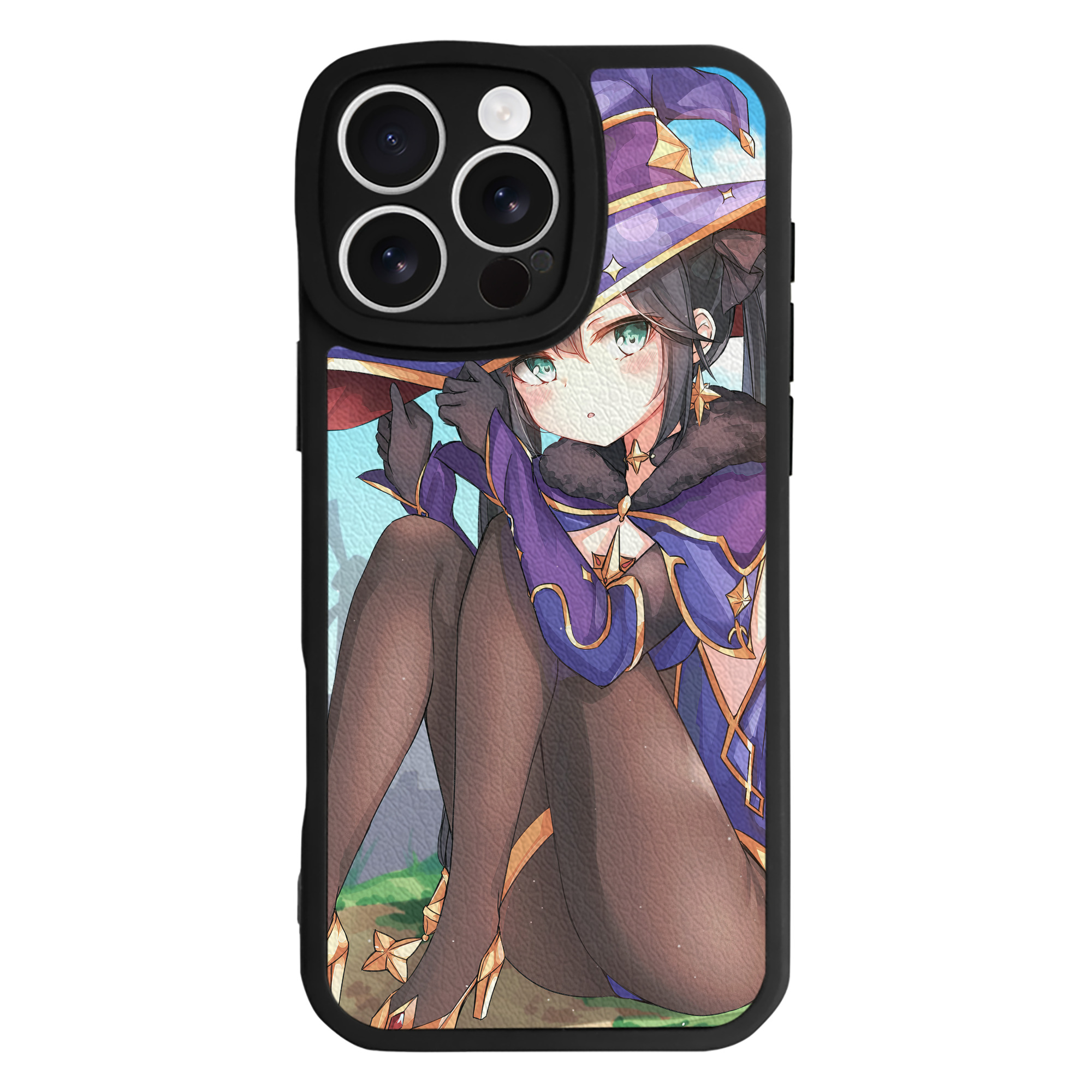げんし神 genshin 【iPhone 16シリーズ対応】シリコンスマホケース（レザー調） 材質：シリコン